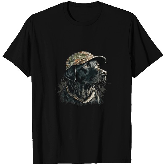 Labrador Pet Duck Hunting Partner Camo Hat Waterfowl Hunter T-Shirts