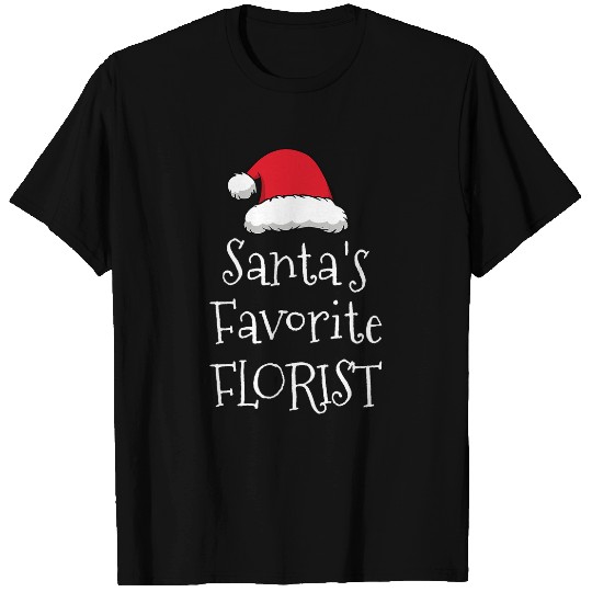 Discover Santas Favorite Florist 2Christmas Funny Gift Pajama Xmas T-Shirts