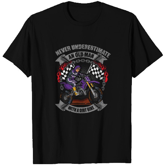 Motorcycle Grandparents Biker Grandma Motocross Pension T-Shirts