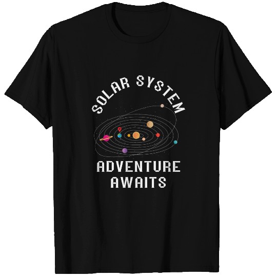 Solar System Astronaut Space Astronomy Adventure Awaits T-Shirts