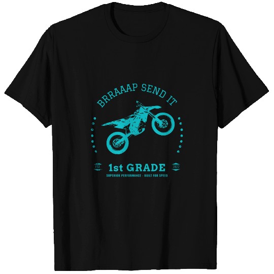 Brraaap Send It First Grade Motorcycle Graduation 2034 T-Shirts