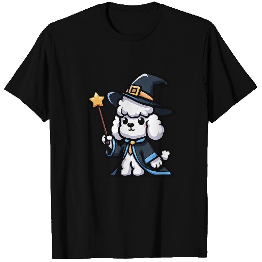Poodle Wizard Funny Dog Magic T-Shirts
