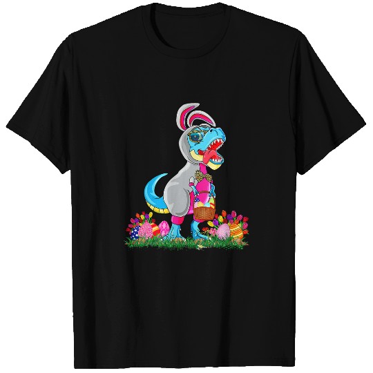 Dinosaur Pet dinosaur bunny easter basket egg hunt t rexs toddler girl kid T-Shirts