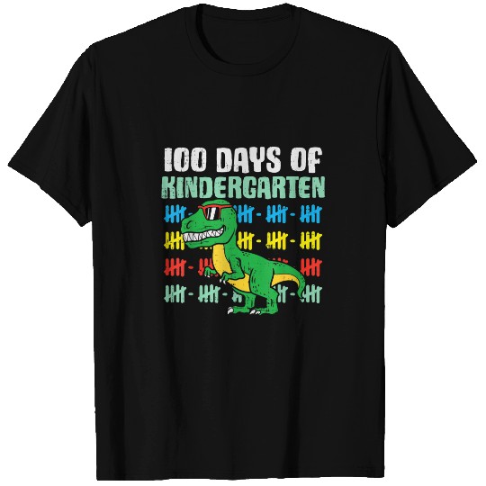 Dinosaur Pet 100 Days Of Kindergarten Trex Dinosaur 100th Day School 1 T-Shirts