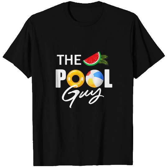 Mens The Pool Guy Swimming Lover Lifeguard Funny Swimmer Coach T-Shirts