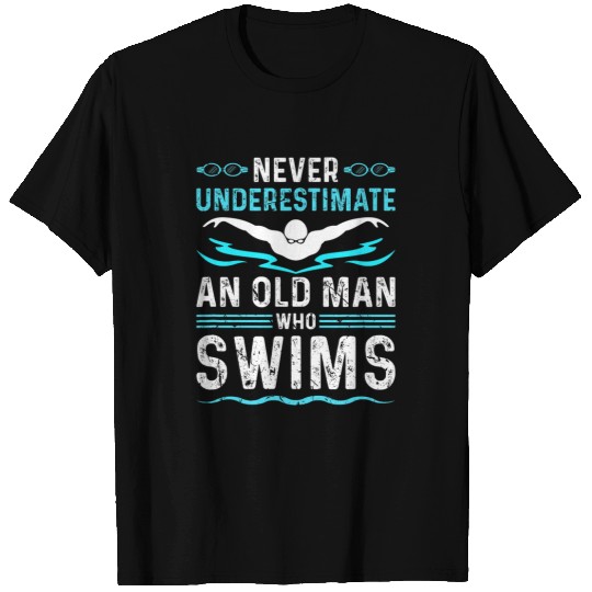 Mens Swim Coachs Swimming Team Swimmer T-Shirts