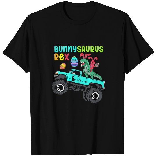 Dinosaur Pet Boy Easter Day Dinosaur Toddler Boys Bunnysaurus Rex T-Shirts