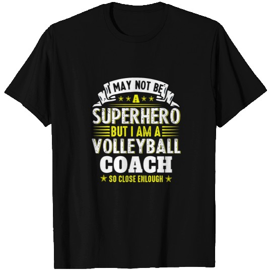 Volley Coaching Team Superhero Volleyball Coach T-Shirts