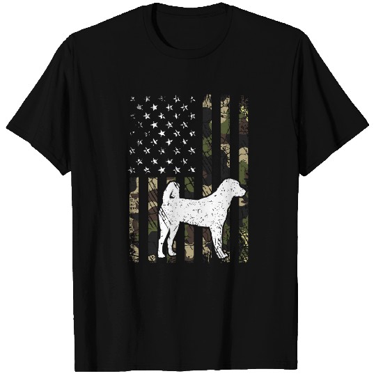 Anatolian Shepherd Dog Dad Mom Camouflage USA Flag T-Shirts