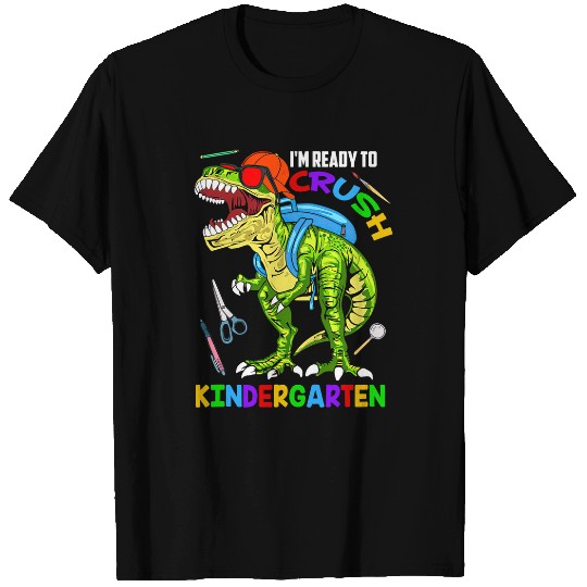 Dinosaur Pet Boy Kid Im Ready Crush Kindergarten Back to School T-Shirts