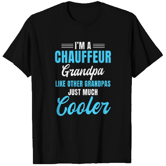 Chauffeur Grandpa Carpooler Driver Grandparents Day T-Shirts
