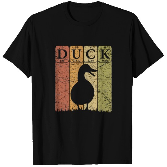 Duck Periodic Table Elements Duck Farmer Retro 26 T-Shirts