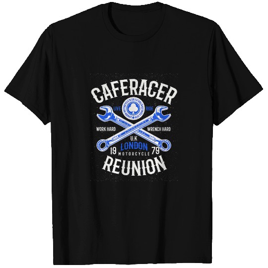 Cafe Racer Motorcycle Custom Speed vintages Old School Design T-Shirts