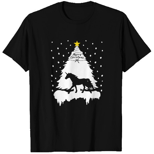 Unicorn Pet Christmas Tree For Family Men Women xmass 0 6 T-Shirts