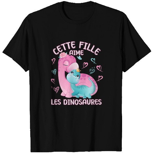 Dinosaur Pet Dino Love Mom Brontosaurus And Baby Youth T-Shirts