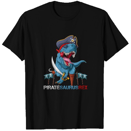 Dinosaur Pet Funny Halloween Dinosaur Pirate Hat for Boys Men T Rex T-Shirts