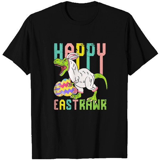 Dinosaur Pet Kids Happy Eastrawr T rexs Easter Bunny Dinosaur Eggs Toddlers Kid T-Shirts