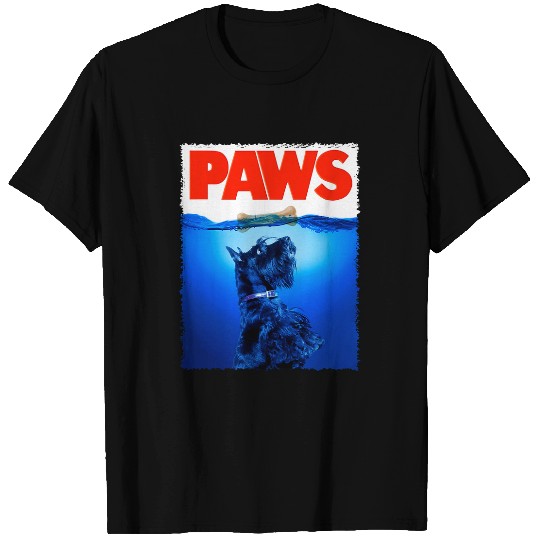 Classic Schnauzer Paws Cute Pet Lover Animal Schnauzers Dog T-Shirts