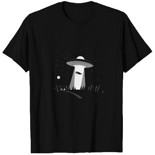 Alligator Pet Aliens Area 51 Spaceship Crocodile in a UFO T-Shirts
