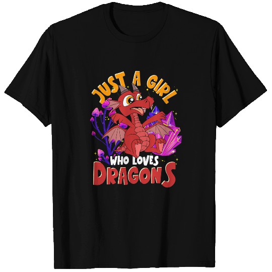 Dragon Pet Mythical Creature Fantasy Animal Women Girls Cute T-Shirts
