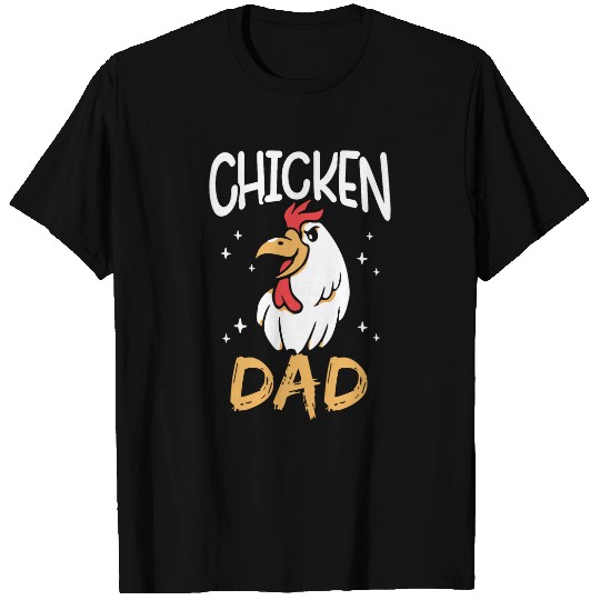 Chicken Pet Dad Rooster Chickens Keeper Poultry Chicken Father T-Shirts