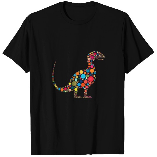 Dinosaur Pet Happy International Dot Day Colorful Polka Dot Dinosaur Boys T-Shirts