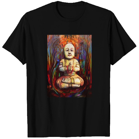 Buddhist Buddha Monk Painterly Watercolor Zen Buddhism T-Shirts