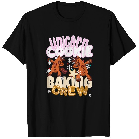 Unicorn Pet Cookie Baking Crew Christmas Baker Team Gingerbread T-Shirts
