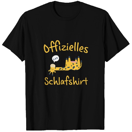 Giraffe Pet My Official Sleep  Cute Sleep T-Shirts