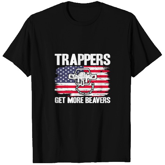 Coyote Mammal Trapper American Flag Trappers Get More Beavers Coyote Trap 7 T-Shirts