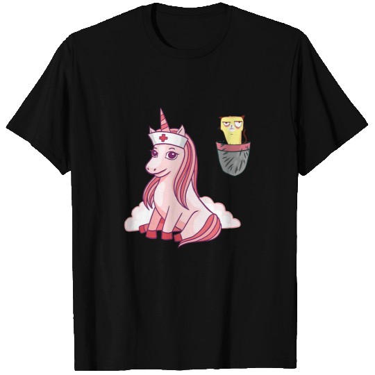 Unicorn Pet Grumpy Pocket Cat Unicorn Meowgical nurses Caticorn Gift Pet T-Shirts