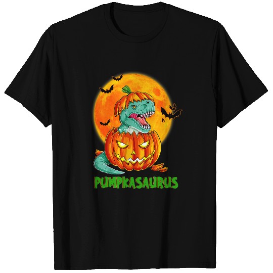 Dinosaur Pet Halloween Boys Men Pumpkasaurus Dinosaur Pumpkin Funny T rex T-Shirts