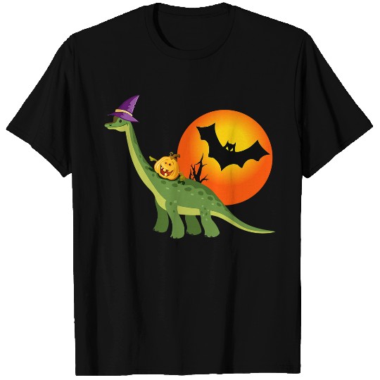 Dinosaur Pet Brachiosaurus Witch Pumpkin Halloween Dinosaur Brontosaurus 8 T-Shirts