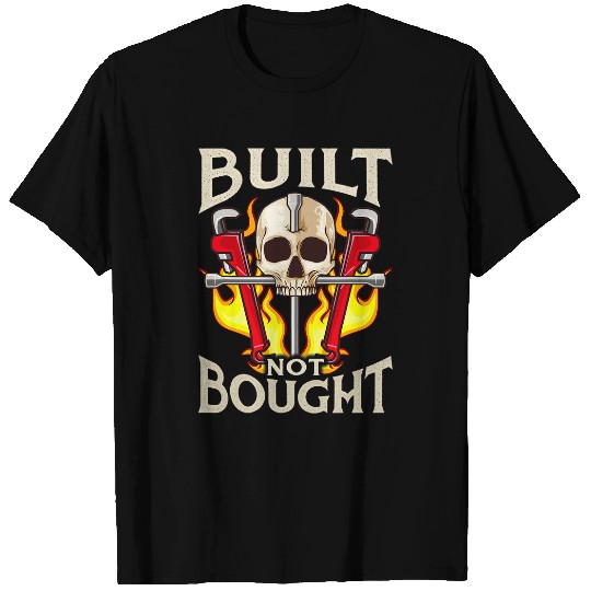 Built Not Bought Car 2Motorcycle Mechanic Car Junkie T-Shirts