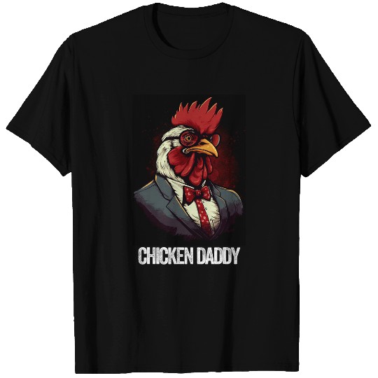 Discover Chicken Daddy Chicken Father Farmer Poultry Fathers Day T-Shirts