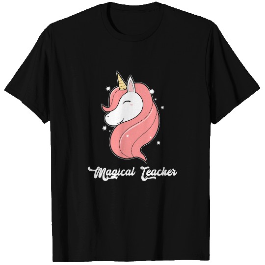 Unicorn Pet Pink glitter unicorn cute teacher 330 T-Shirts