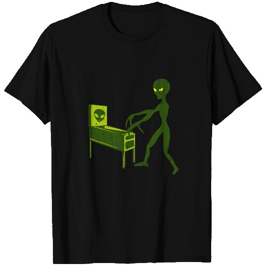 Aliens UFO Space Party PINBALL GAME Ancient Alien Theorist T-Shirts