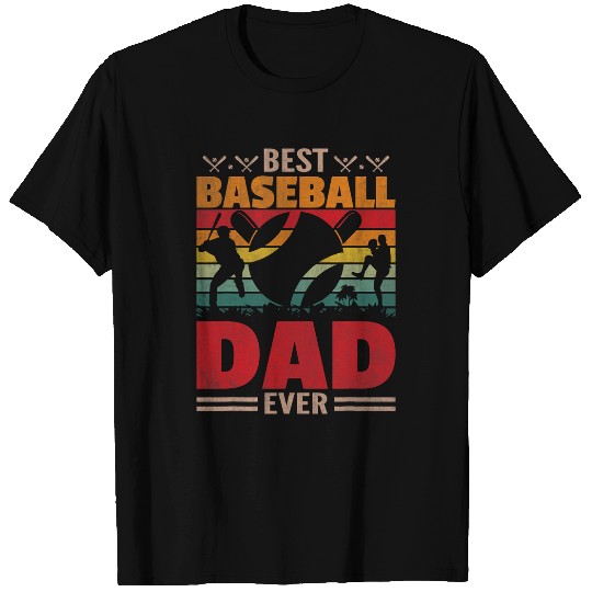 Baseball Dad bests Baseball Coachs Dad Ever Funny Fathers Day T-Shirts