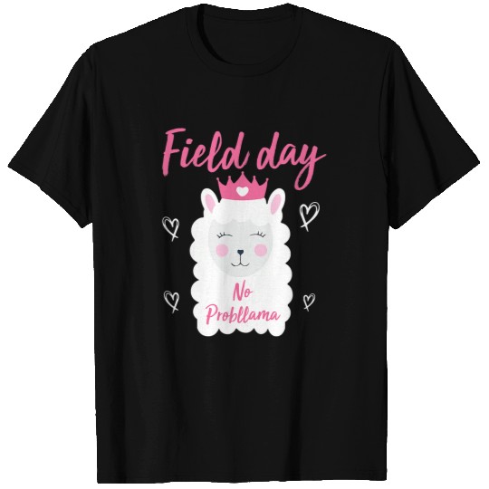 Llama Pet Funny field trip last day of school llama Funny field day 9 T-Shirts