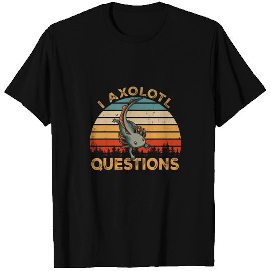 Axolotls Pet Classic Art Axolotlss Van Gogh Distressed Painting Animal T-Shirts