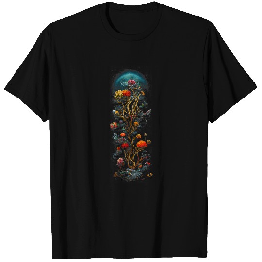 Aliens UFO Magical Garden Eden Coral Reef On An Alien Ship T-Shirts