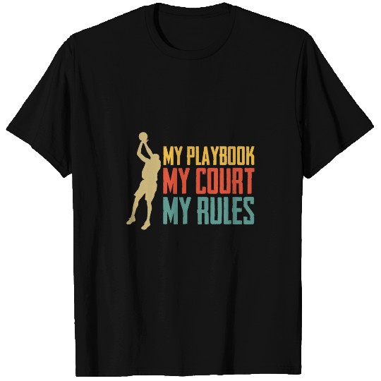 My Playbook My Court My Rules Girls Basketball Coach T-Shirts
