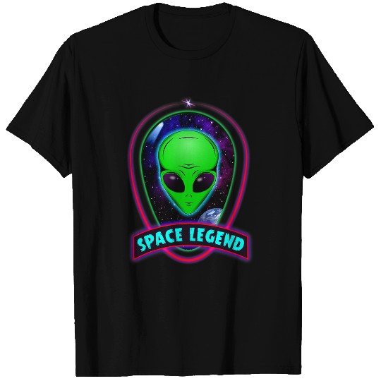 Aliens UFO Space Legend Alien Universe Neon Pink believe in Ufos T-Shirts