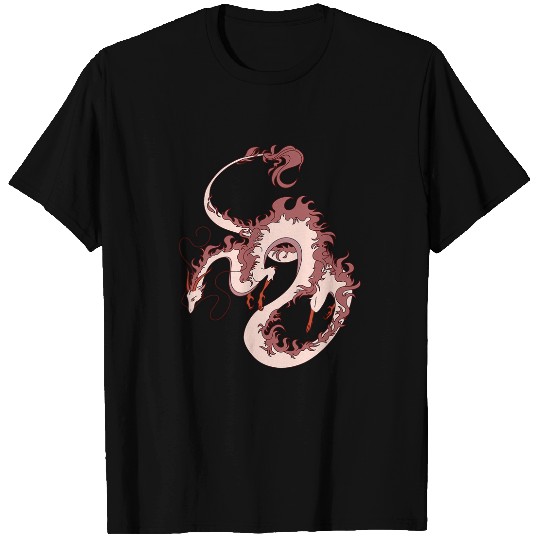 Dragon Pet Pink Red Japanese Dragon Saga Myth T-Shirts