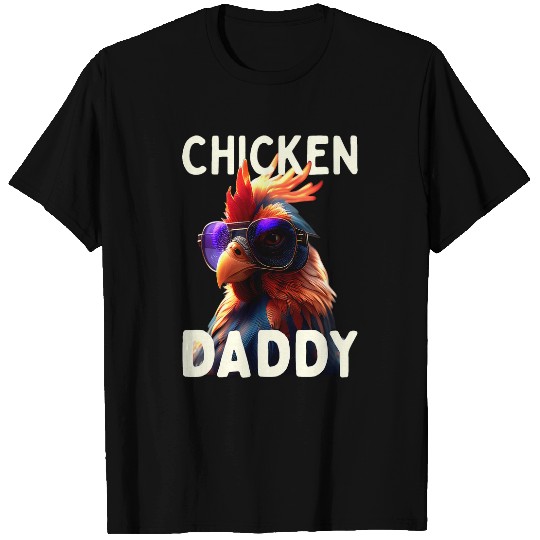 Chicken Pet Daddy Chickens Father Poultry Farmer Dad Fathers Day 0 T-Shirts