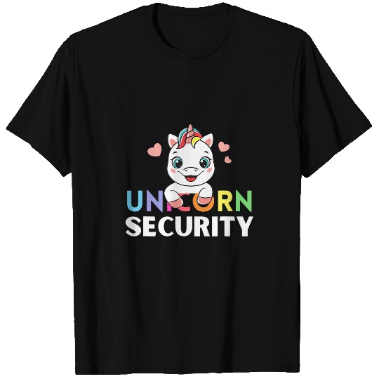 Unicorn Pet Halloween Unicorns Costume Mom Daughter Unicorn Security 2 T-Shirts