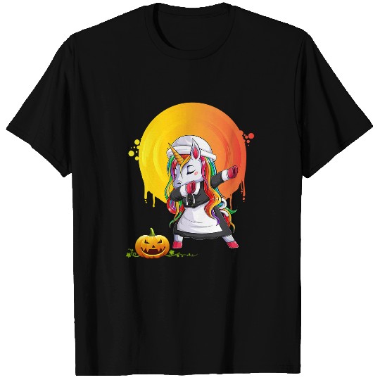Unicorn Pet Magical Fantasy  Unicorn Skeletons Halloween Girls Dab 7 T-Shirts