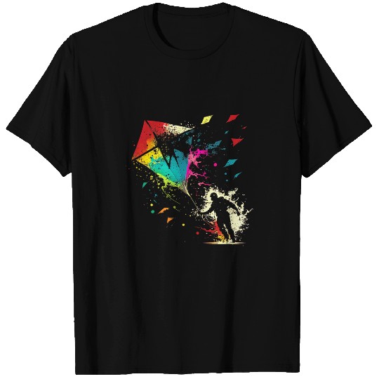 Dragon Pet Flying Dragon Delta Kite Splash Art Kite Flying Wind 3 T-Shirts