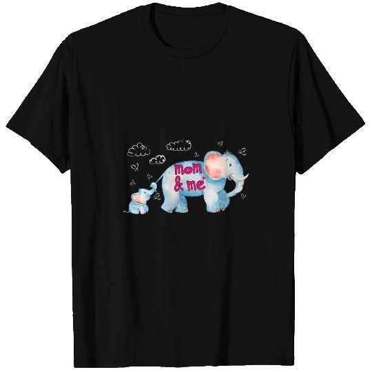 Elephant Mammal Mom And Me Mothers Day Mom Grandma Daughter T-Shirts
