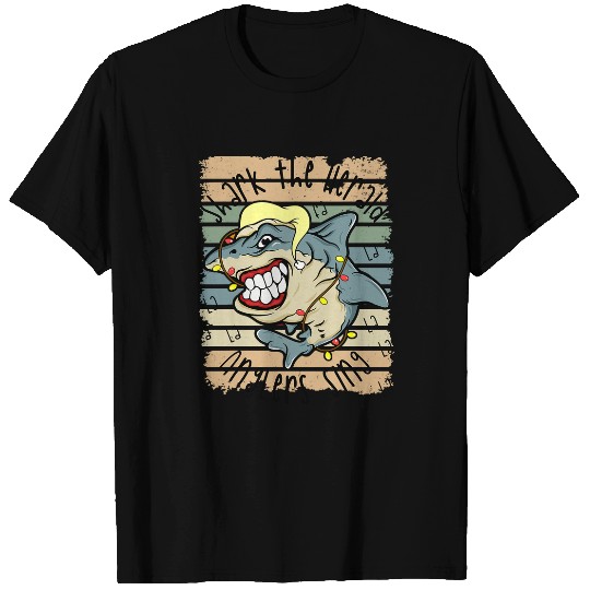Shark Pet the Herald Anglers Sing Fa La La La Christmas Family T-Shirts